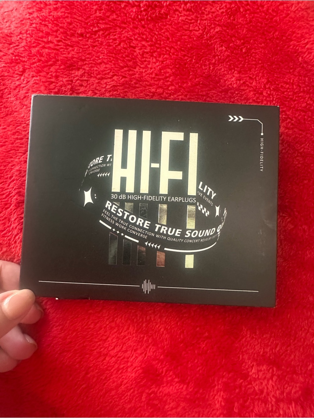 Hi-Fi High-Fidelity Earplugs in Black